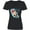 AB-Black, variant on Inktastic Otter-ly in Love-otter with heart Women's V-Neck T-Shirt