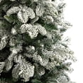 thumbnail image 5 of Nearly Natural Warm White Prelit LED Slim Flocked Fir Artificial Christmas Tree, 5', 5 of 10