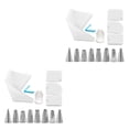 thumbnail image 1 of Advancent Color aleatorio 14 unids/set boquillas para bolsa de glaseado de acero inoxidable Kit de raspadores de crema para pastel de aniversario Blanco 2piezas Advancent CBP164866, 1 of 5
