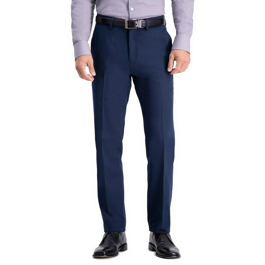 Haggar Mens 38 x 29 All Day Comfort Pleat Dress Pants Straight Fit