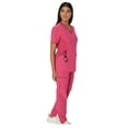 thumbnail image 4 of Hanes Womens Scrubs Healthcare Top, Comfort Fit Moisture-Wicking Stretch Scrubs for Women, 4 of 8