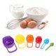 thumbnail image 3 of Juego de cucharas medidoras de cocina coloridas, 6 piezas/juego, calidad alimentaria para cocinar y hornear, 3 of 8