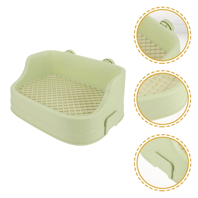 FUTUREORYY 1Pack Small Animal Litter Pan for Training 14.15x9.04x5.89in