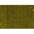 thumbnail image 1 of Ahgly Company Machine Washable Indoor Rectangle Abstract Yellow Contemporary Area Rugs, 8' x 10', 1 of 4