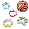 thumbnail image 5 of 4 Pcs Pochoir à Biscuits en Plastique Outils de Découpe Moule de Cuisson Forme Mignonne Colorée, 5 of 5