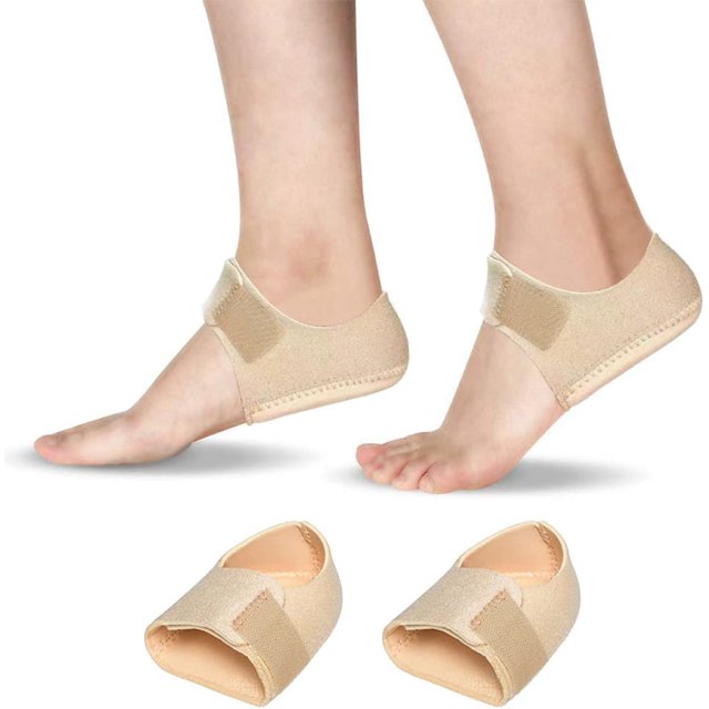 2 protectores de talón, beigeS, para fascitis plantar, tendinitis de Aquiles, plantilla protectora Rojo Verde MX-0129523FYD
