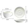 thumbnail image 5 of Colorful Ceramic Espresso Cup Set - 75ml Coffee Mugs Tea Cup Suacer Set Ideal for Home and Cafe Use, 5 of 5