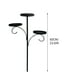 thumbnail image 1 of Candelabro Triples para la punta del árbol, portavelas de 3 niveles, árbol de Navidad iluminado único, vajilla para dormitorio, cocina, adorno navideño, diseño plegable, marco de metal, para, 1 of 7
