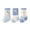 Blue, variant on Staki 3 Pairs Girls Boys Crew Cotton Socks Athletic Calf Striped Soft Casual Socks For Kids(Pink,12-18 Months)