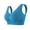 Blue, variant on Women Casual Hollow Out Breathable Sport Bra Top Underwear Without Steel Ring Gathering Brazier for Women