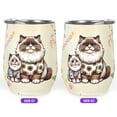 thumbnail image 2 of Happy Mother's Day Proud Ragdoll Mom 12oz Stainless Steel Wine Tumbler Insulated Cup with Lid Cat Lover Kitten Owner Gifts Idea - 03003, 2 of 5