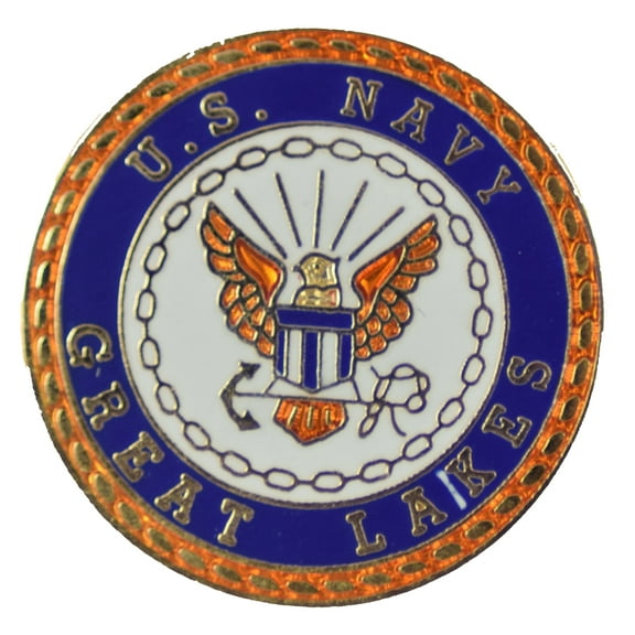USN GREAT LAKES HAT PIN
