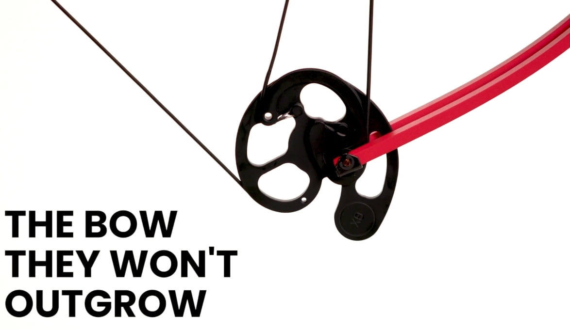 Genesis Original Archery Compound Bow Adjustable Size, Draw Hand-Right, Red