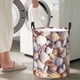 thumbnail image 5 of Fotbe Sea Shells Cesto de Ropa con Asas, Cesto Impermeable de Gran Capacidad, Bolsa de Lavado para Dormitorio, Cesto de Ropa con Ruedas y Asas-Small, 5 of 6