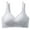Gray, variant on SMihono Womens High Impact Sports Bras Lightweight Breathable Comfort Bra Push up Back Clasp Plunge Workout Gym Bralettes (Gray L )
