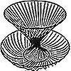 thumbnail image 5 of 2 Tier Metal Fruit Display Rack - Fruit Basket - Fruit Basket - Rative Tray - For On The Kit Counter -, 5 of 5