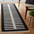 thumbnail image 2 of SAFAVIEH Striped Kilim Cady Striped Runner Rug, Beige/Black, 2'3" x 8', 2 of 8