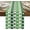 Green Beige, variant on St Patrick Watercolor Irish Shamrock Table Runners 13x36 Inches Long Linen Burlap Table Runner, Leaf on Burlap and Green Grid Tablerunners Dresser Scarf for Kitchen Dining