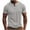 Gray, variant on Men's Henley Shirt Slim Fit Quick Dry Fitness T-Shirt Short Sleeve Lightweight Casual T-Shirt Basic