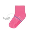 thumbnail image 3 of Fruit of The Loom Baby and Toddler Girl Breathable Cool Zone Ankle Socks, 18-Pack, Sizes 6M-5T, 3 of 7