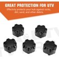 thumbnail image 2 of A & UTV PRO Black Tire Wheel Hub Caps Center Covers for Polaris Ranger RZR 800 900 XP 4 Turbo Accessories, Replace #1521509-521, 2 of 6