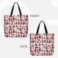 thumbnail image 4 of Sigee Rocket Pattern Print Large Capacity Zippered Tote Bag - Durable, Stylish and Versatile for Everyday Use, 4 of 9