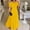 Yellow, variant on Ayolanni Sun Dresses Women Black Off-The-Shoulder Solid Puff Short Sleeve Maxi Dresses Dresses for Girls L