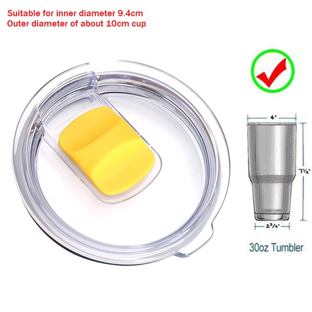 Tapa De La Taza Tapas de vaso de 30 oz, tapas de repuesto para vaso de coche deslizante magnético amarillo Sywqhk Libre de BPA