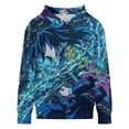 thumbnail image 5 of Demon Slayer Giyuu Tomioka Kids Hoodie Cozy Hooded Sweatshirt Long Sleeve Sweater Tops Pullover Hoodies Boys Girls 12-14Y, 5 of 8