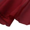 thumbnail image 5 of Miutii Girls Ballet Dance Wrap Skirt Ballerina Pull on Sheer Collection Chiffon Skating Over Scarf Tutu Dress Burgundy S, 5 of 6