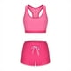 thumbnail image 5 of Traje de baño de dos piezas con abertura en la parte inferior para mujer, de color sólido, de poliéster, 5 of 7