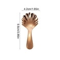 thumbnail image 3 of Shell Shaped Mini Salt Spoons Stainless Steel Short Handle Spoons Coffee Scoops Candy Scoopers for Sauces Tea Sugar Salt Spices Jars Honey Desserts 3.8inch Scalloped Sugar Spoon, 3 of 6