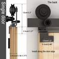thumbnail image 6 of CCJH 3.5FT Bi-Folding Barn Door Hardware Sliding Track kit Heavy Duty for 2 Doors T Style(No Wood DoorHardwware Only), 6 of 22