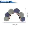 thumbnail image 4 of Accesorios para Cascos de Motocicleta Decoración Calcomanías de Pétalos para Cascos de Motocicleta Bicicleta Esquí Gris Azul Peluche 1 Pcs, 4 of 6