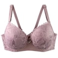 thumbnail image 2 of MVRLSH Jelly Bras For Women Womens Bcdef Cup Lace Bra Plus Size Full Coverage Everyday Wear Pink 36-115 Bcdef, 2 of 8