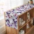 thumbnail image 6 of Table Runners 70 Inches Long Dress Scarves, Purple Pink Roses Farmhouse Coffee/Dining/Kitchen Table Decor, Holiday Table Runner, Spring Floral Elegant Pastoral Botanical 13x70 Inch, 6 of 9