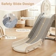 thumbnail image 5 of OLAKIDS Toddler Slide and Swing Set, 5 in 1 Bus Themed Baby Slide with Climber Basketball Hoop Car Playhouse for Indoor Outdoor Boys Girls Aged 3+, 5 of 10