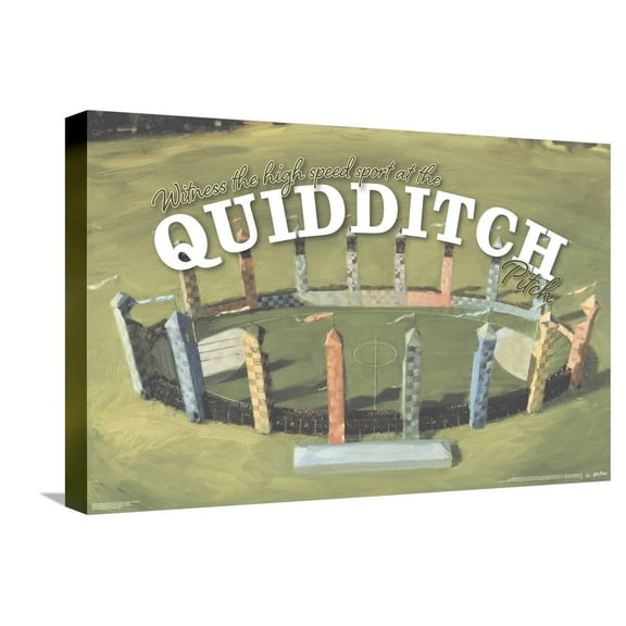 The Wizarding World: Harry Potter - Witness Quidditch Canvas Wall Poster, 14.725" x 22.375"