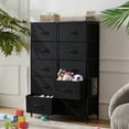 thumbnail image 6 of CONCETTA 10-Drawer Fabric Storage Cabinet for Adults, Organizer Furniture for Living Room, Office, Kitchen, Hallway, Black, 6 of 7