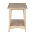 thumbnail image 3 of International Concepts Whitewood Bomby Tall Unfinished End Table, 3 of 6