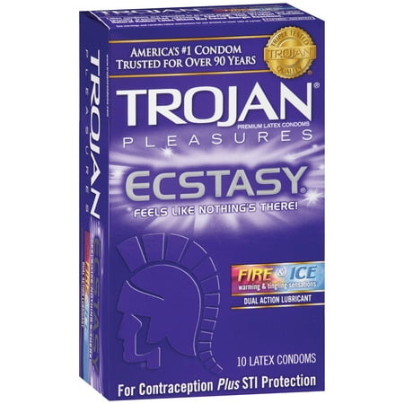 UPC 022600975205 product image for TROJAN Pleasures Ecstasy Assorted Lubricated Latex Condoms, 10 Count | upcitemdb.com