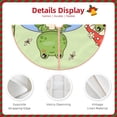 thumbnail image 3 of Fotbe Frog Amanita Mushroom Pattern Christmas Tree Skirt, Tree Skirts Plush Christmas Decorations, Christmas Tree Skirts Xmas Decorations Holiday Party Decor-36", 3 of 6