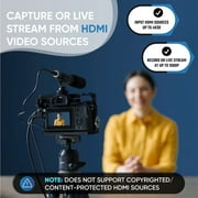 ClearClick Video to USB 1080P USB Audio Video Capture & Live Streaming Device - Input 4K HDMI, AV, RCA, S-Video (VCR, VHS, Camcorder, Video8, Hi8, DVD, Gaming Systems) - USB-C Plug & Play