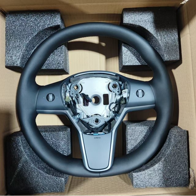 Volant en Cuir Chauffant 1490214-00-B Compatible avec Tesla Modèle 3 Y Neuf