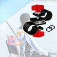 thumbnail image 3 of Support Universel Support Stable Surface Anodisée Clips Fixes Pièces Connecteur Installation Rotation Portable pour Pare-Soleil de Plage - 88x Noir, 3 of 8