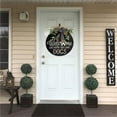 thumbnail image 6 of Welcome Door Wreath | Wooden Front Door Hanger Decoration | 30cm Round Wall Decor | Indoor Outdoor Home Wedding Party Festival | Cute Easter Design | 1 Piece, 6 of 9