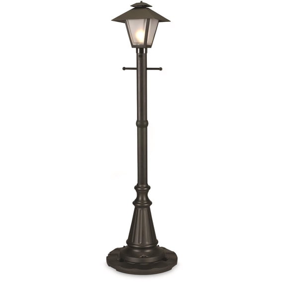 Patio Living Cape Cod 67001 - White - Single Coach Lantern Patio Lamp-Color:Black