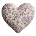 thumbnail image 6 of Upgraded Heart Shaped Floral Throw Pillows Romantic Home Decor With Soft Fabric Multiple Patterns Colors For Couch Bed Or Valentine's Day Gifts F, 6 of 7