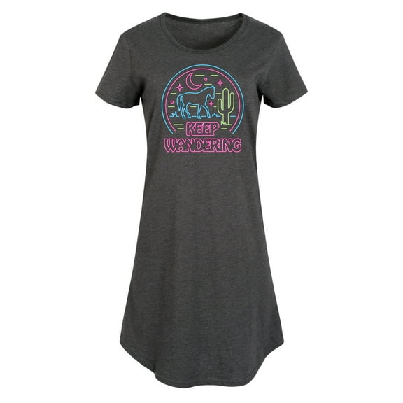 Instant Message - Keep Wandering Neon - Women's Any Way Dress