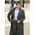 thumbnail image 3 of Gray Wool Coat Mens Grey Wool Coat Long Trench Coat Men Wool Overcoat Mens Trench Overcoat Wool Trench Coat Gray Trench Coat Gents Long Coat size XXXL, 3 of 5